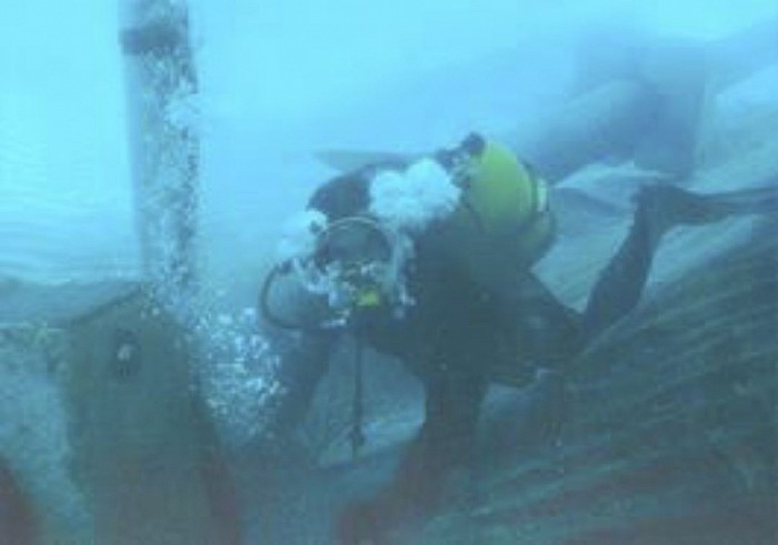 Diver At Pipeline